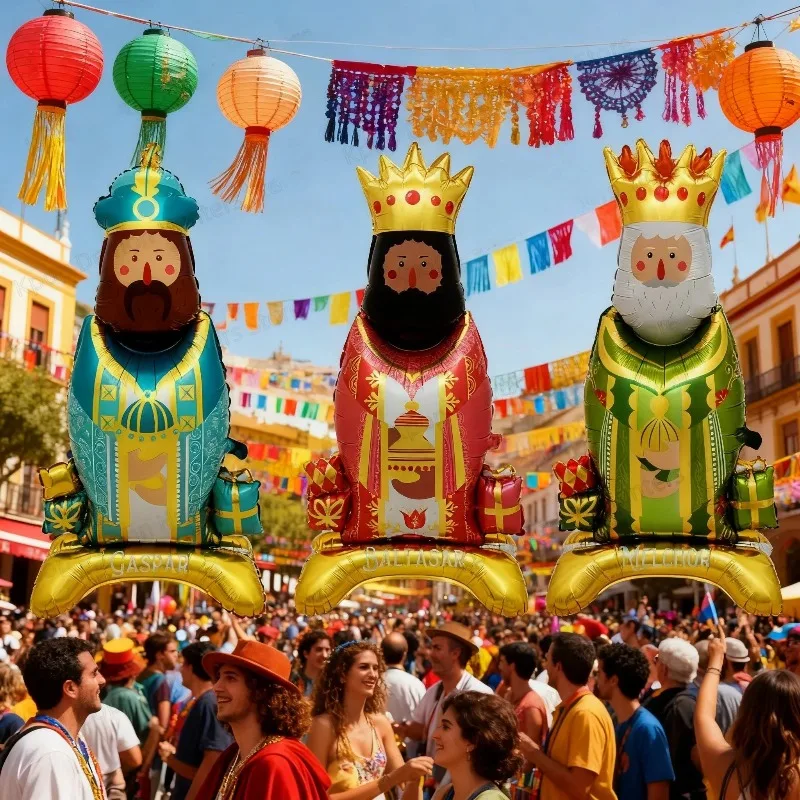 Spanien Stehen König Gehörte Luftballons Cartoon König Folie Ball Für Geburtstag Party Weihnachten Baby Dusche Dekoration Kinder Spielzeug Luft Globos – Detail 3