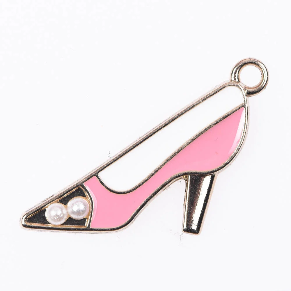 1 Pcs Metal Croc Shoes Charms Pink Women Bags Decoration Black Formal Hat Lady Bracelet Accessories Perfume Bottle Girl Gidt