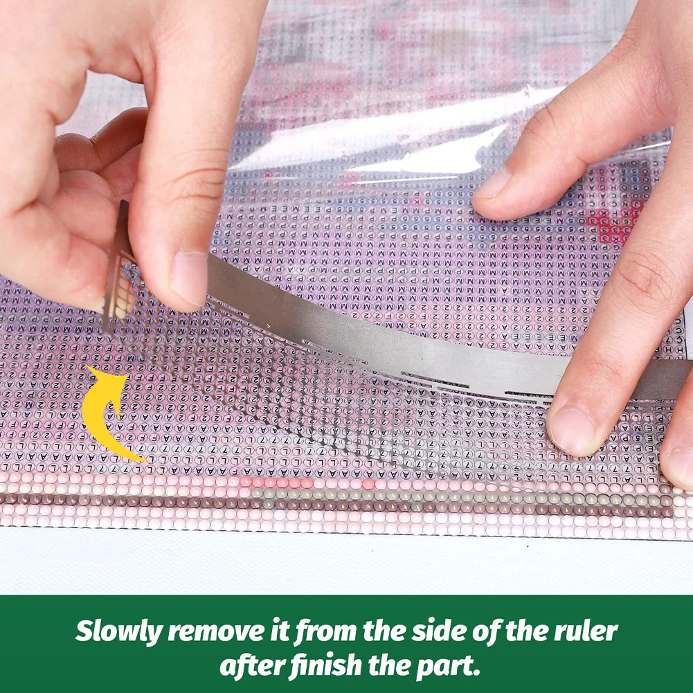 Diamond Painting Fix Tool with 400 Blank Grids 5D DIY Diamond Painting Ruler And Fix Tool Set Diamond Art Tools for Kids Adults