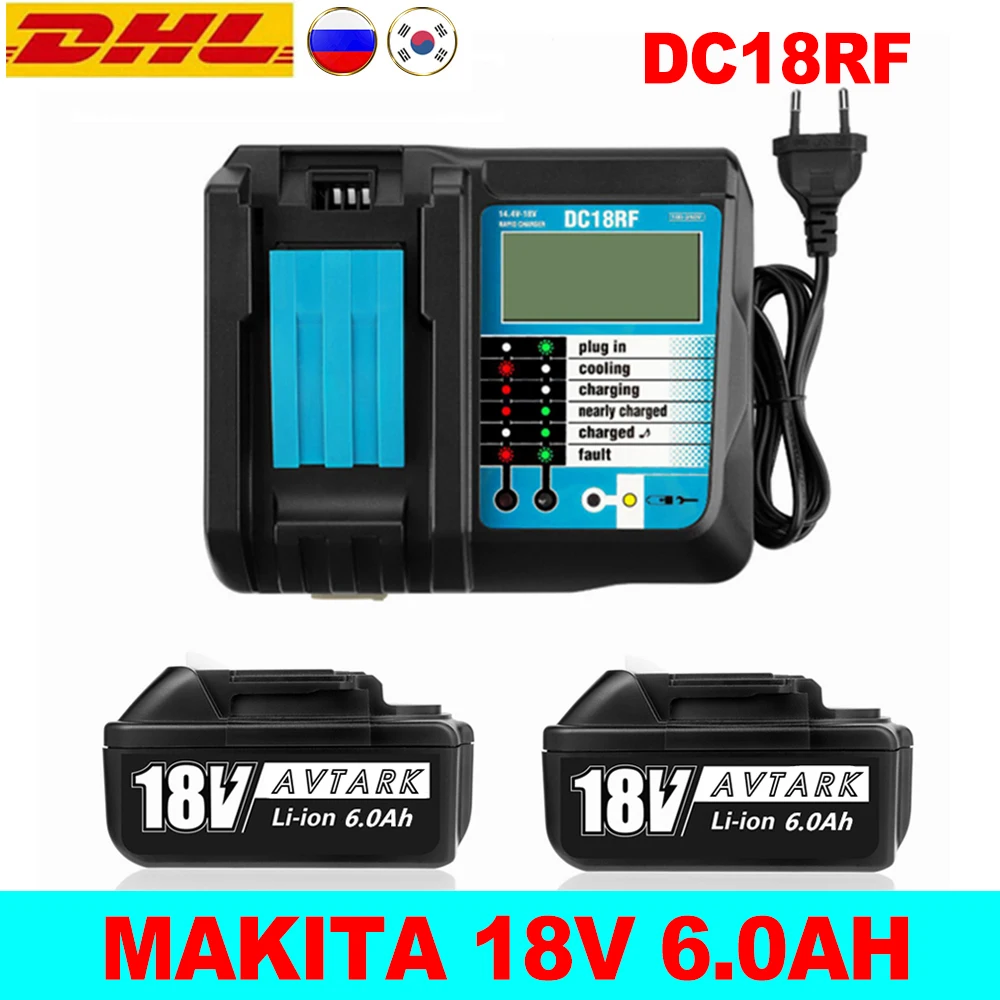 18V6000mAhBL1860BRechargeableBatteryforMakitaCordlessDrillwith