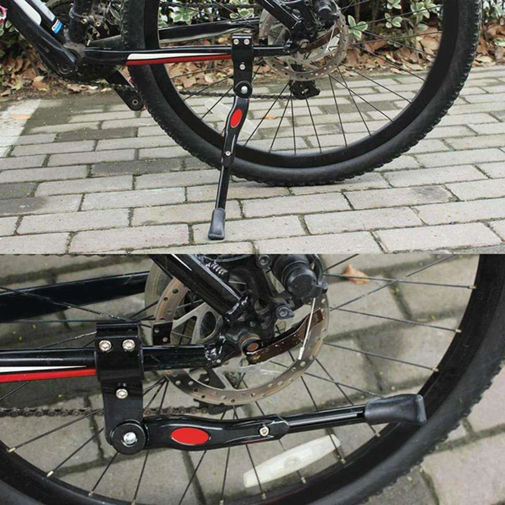 Bike Stand Adjustable MTB Road Bicycle Kickstand Parking Rack Mountain Bike Support Side Kick Stand Foot Brace 6