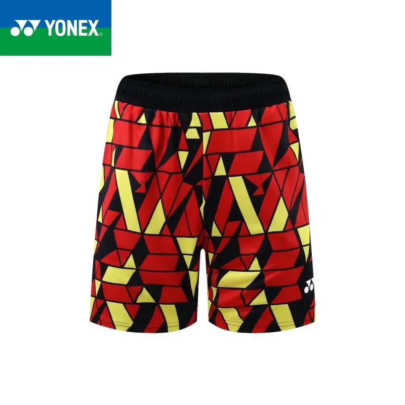 YONEX Unisex Badminton Pants Breathable Quick Drying Versatile Color Blocked Sports Shorts