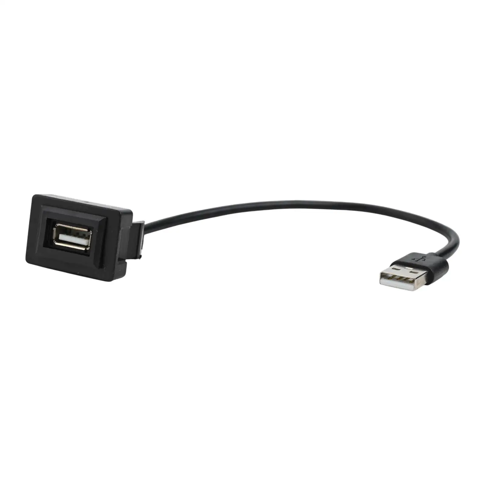도요타 짧은 대시보드용, 힐룩스, 프라도, 랜드크루저용 차량 대시보드 매립형 USB 2.0 패널 연장 케이블 어댑터