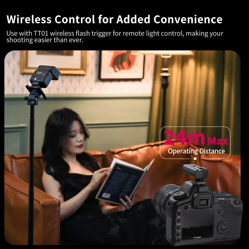 Ulanzi F32 Camera Speedlite TT-01 Wireless Flash Trigger for Sony Canon Nikon Fuji Olympus Pentax for Street Snap photograph