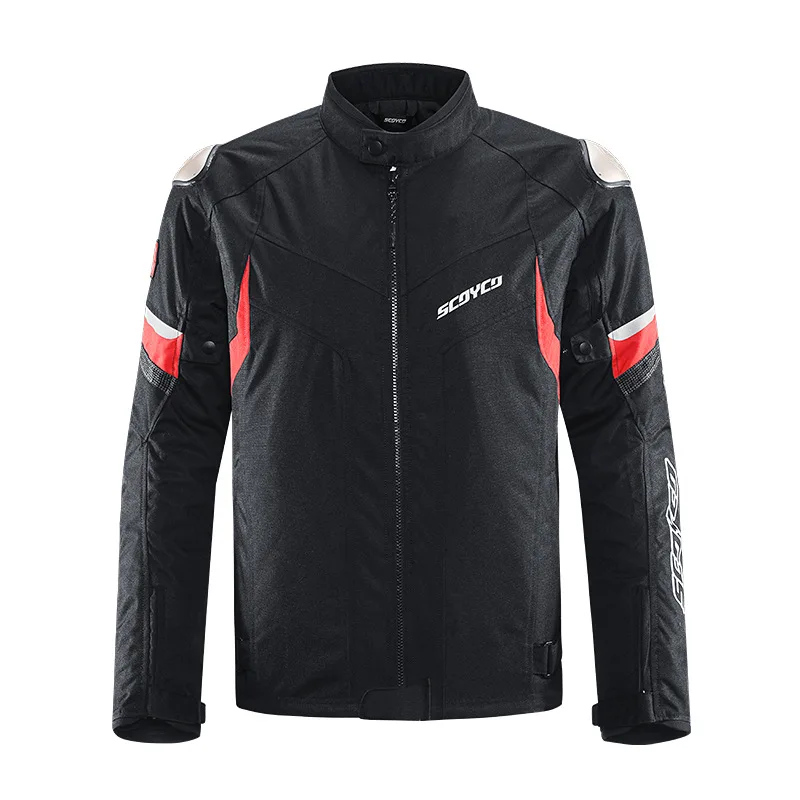 SCOYCO Autumn Winter Cycling Clothing Anti-fall Breathable Men Detachable Liner Protection Waterproof Motorcycle Rid