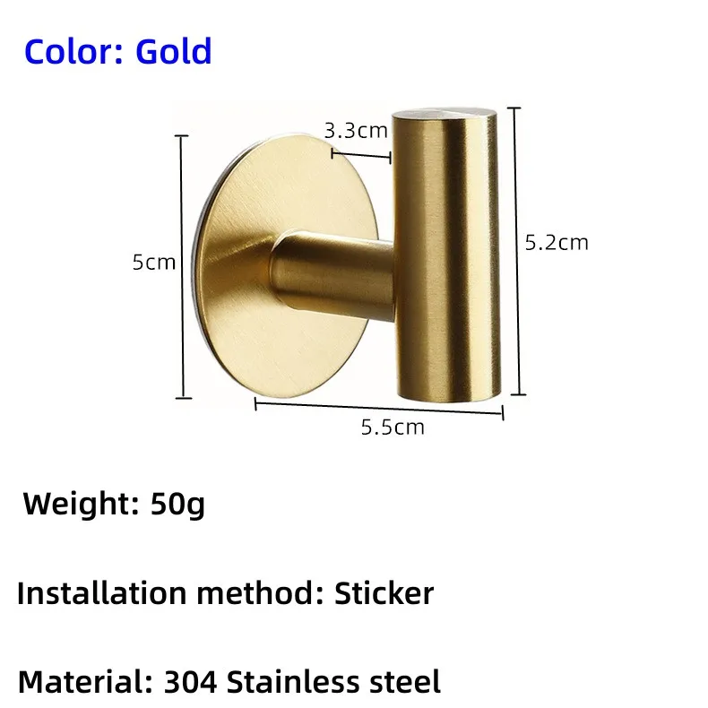 Multi-Purpose Wall-Mounted Hook Set