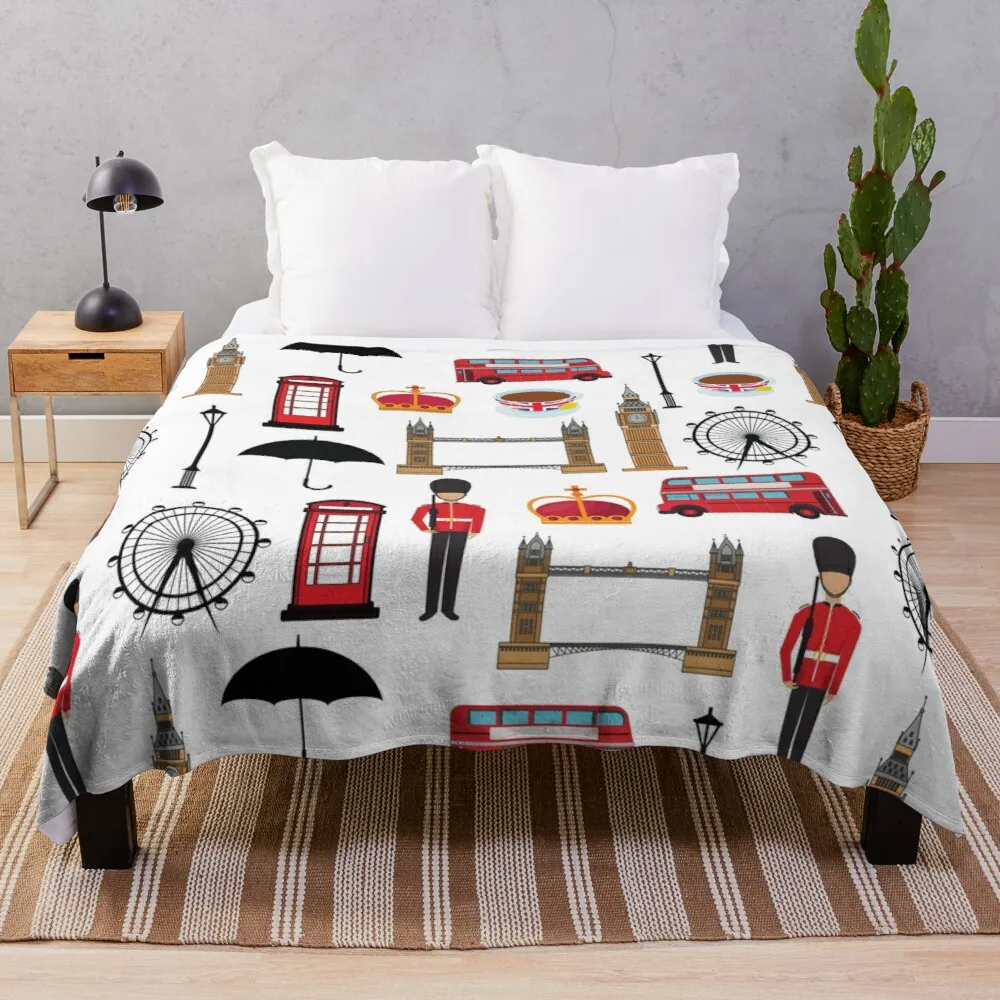 

London Throw Blanket Single Blanket