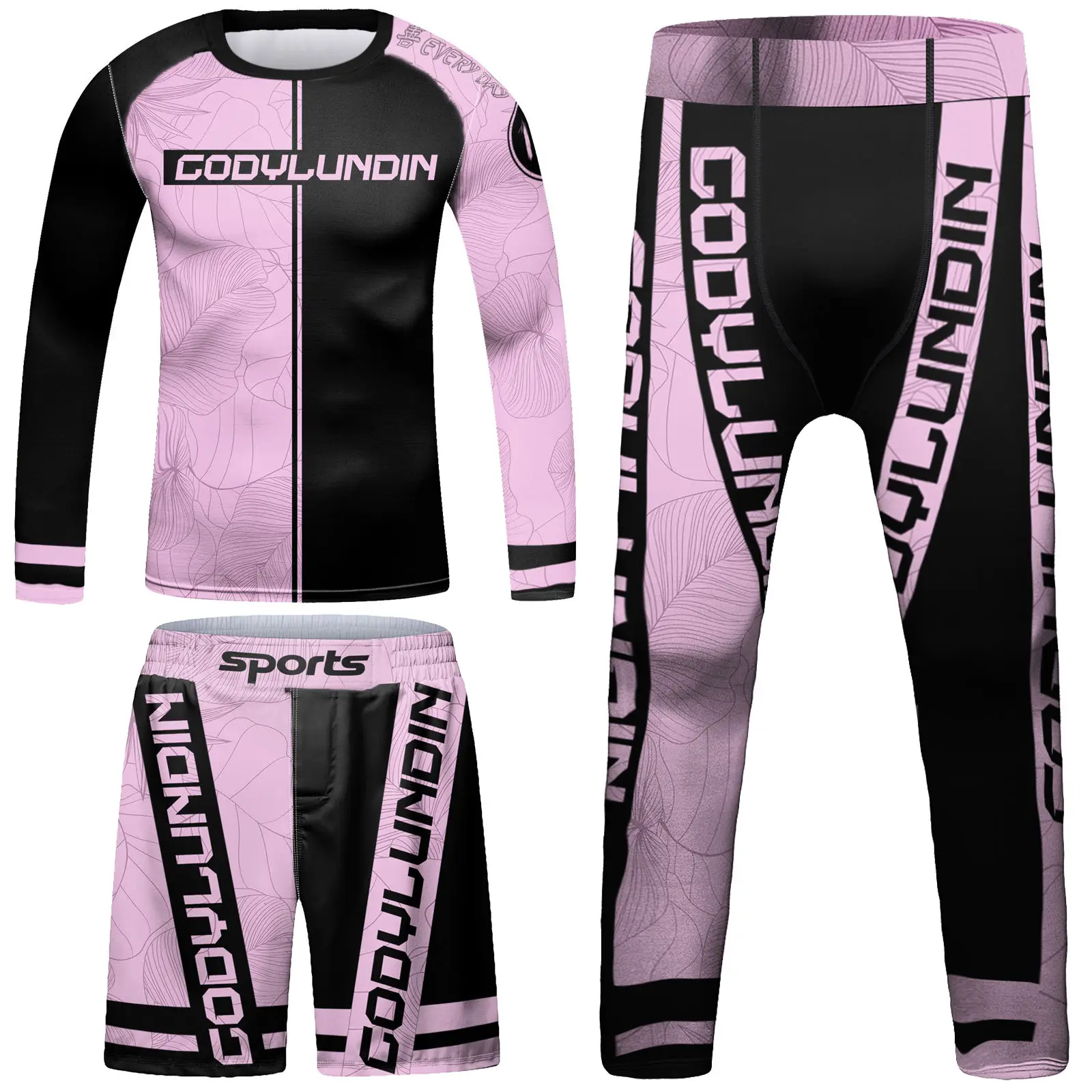 Children UV Swimming MMA Shirts Pants Boxing Rash Vest Resistant Rashie Surfing RASH GUARD UPF 50+ Kids Bjj Rashguard Sportswear