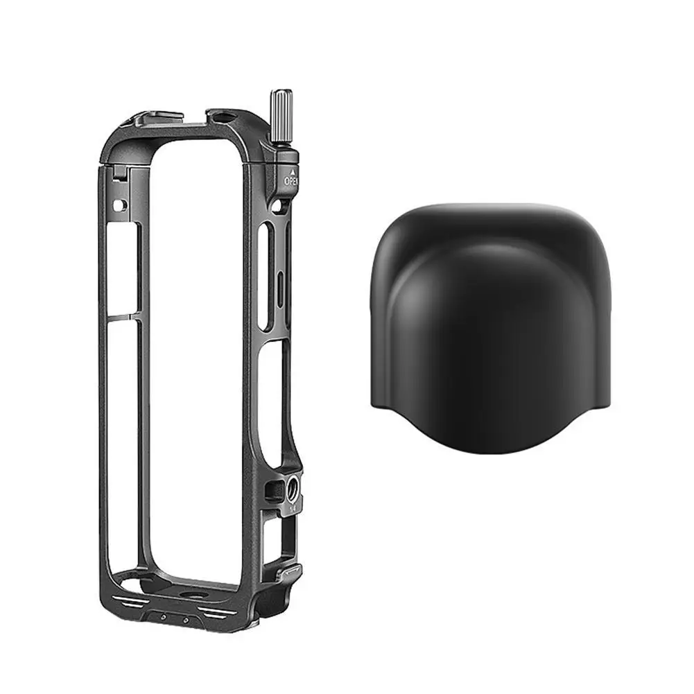 

For Insta360 X4 Metal Frame Rabbit Cage With Cold Shoe Aluminum Alloy Protective Case For Insta 360 X4 Action Camera Accessories