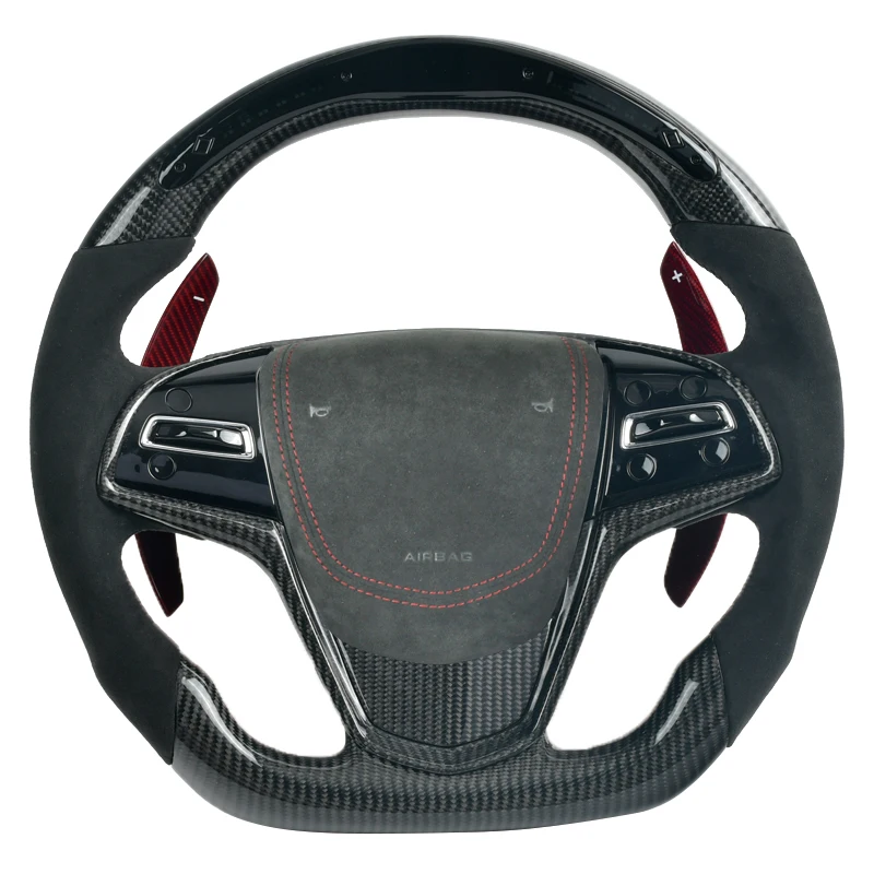 ForCadillacATSATSLATSVSteeringWheelCarbonFiberInterior