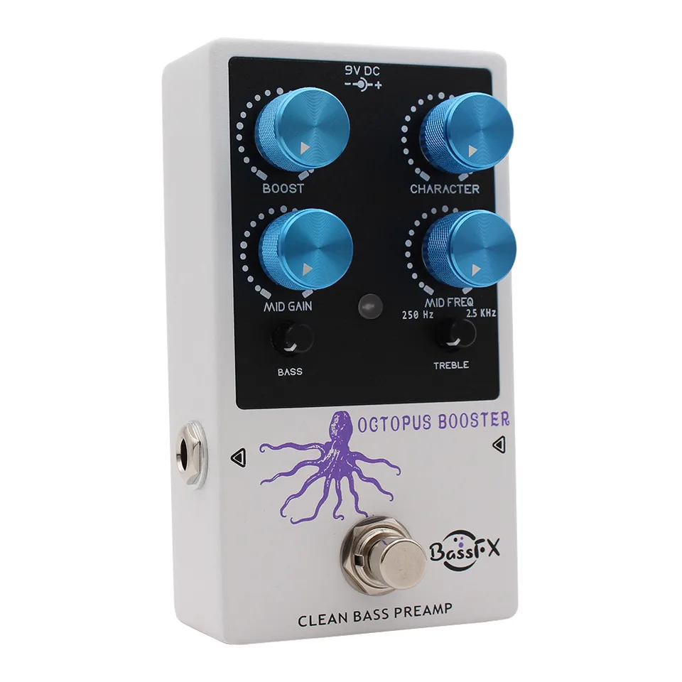 【週明け終了】BassFX Octopus Booster ベースプリアンプ FANMUZK OCTOPUS BOOSTER Bassfx Series Bass Effect Pedal