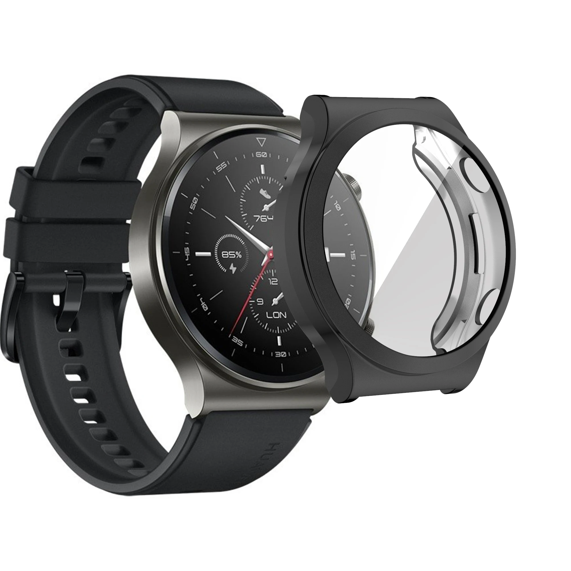 TPU Protective For Huawei Watch GT 2 Pro Watch Case Cover Full Screen Protector Bumper Shell For Huawei GT2 Pro Plated Soft Case AliExpress