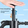 2L Hand Pump Foam Sprayer with 3 Types of Nozzle Hand Pneumatic Foam Cannon Snow Foam Car Wash Spray Bottle Car Window Cleaning 4