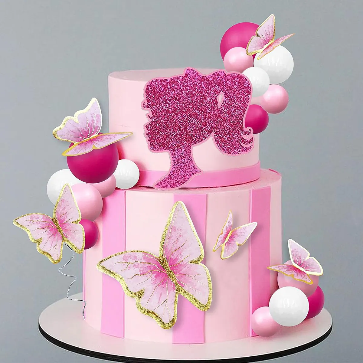 thumbnail: CHIHOLEN Taartdecoratie - 55 Stuks Bloemen & Vlinders