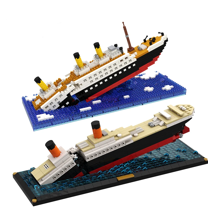 Micro Bricks Mini Blokken Titanic Diy Set Cruiseschip Gebouw Schipbreuk Boot Diamant Bouw Kit Kid Speelgoed|Blokken| - AliExpress