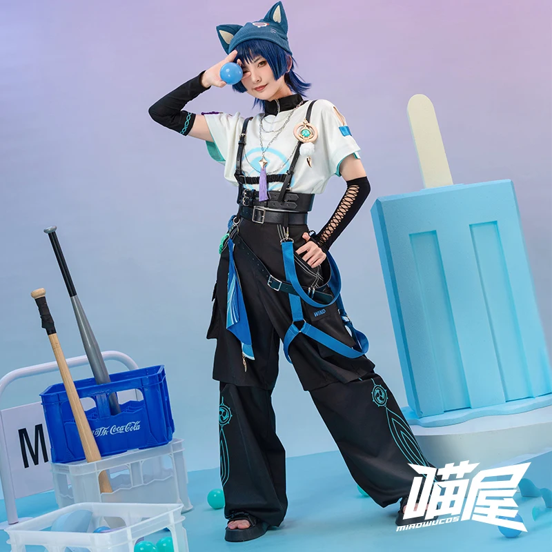 

COS-HoHo Genshin Impact Scaramouche Wanderer Game Suit Daily Leisure Fashion Cosplay Costume Halloween Party Outfit Men