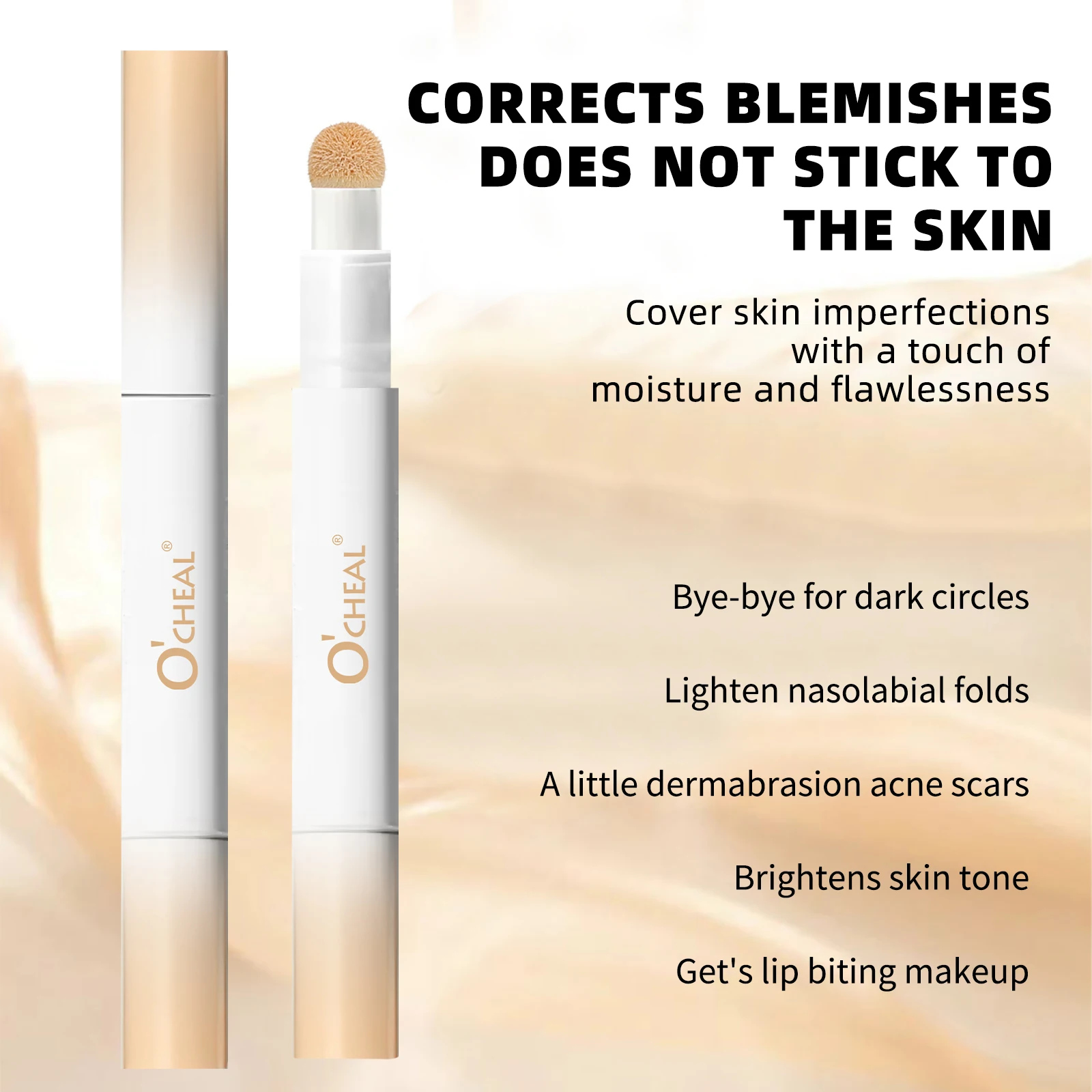 3 Color Face Foundation Concealer Pen Long Lasting Waterproof Corrector Contour Concealers Stick Cosmetic Makeup