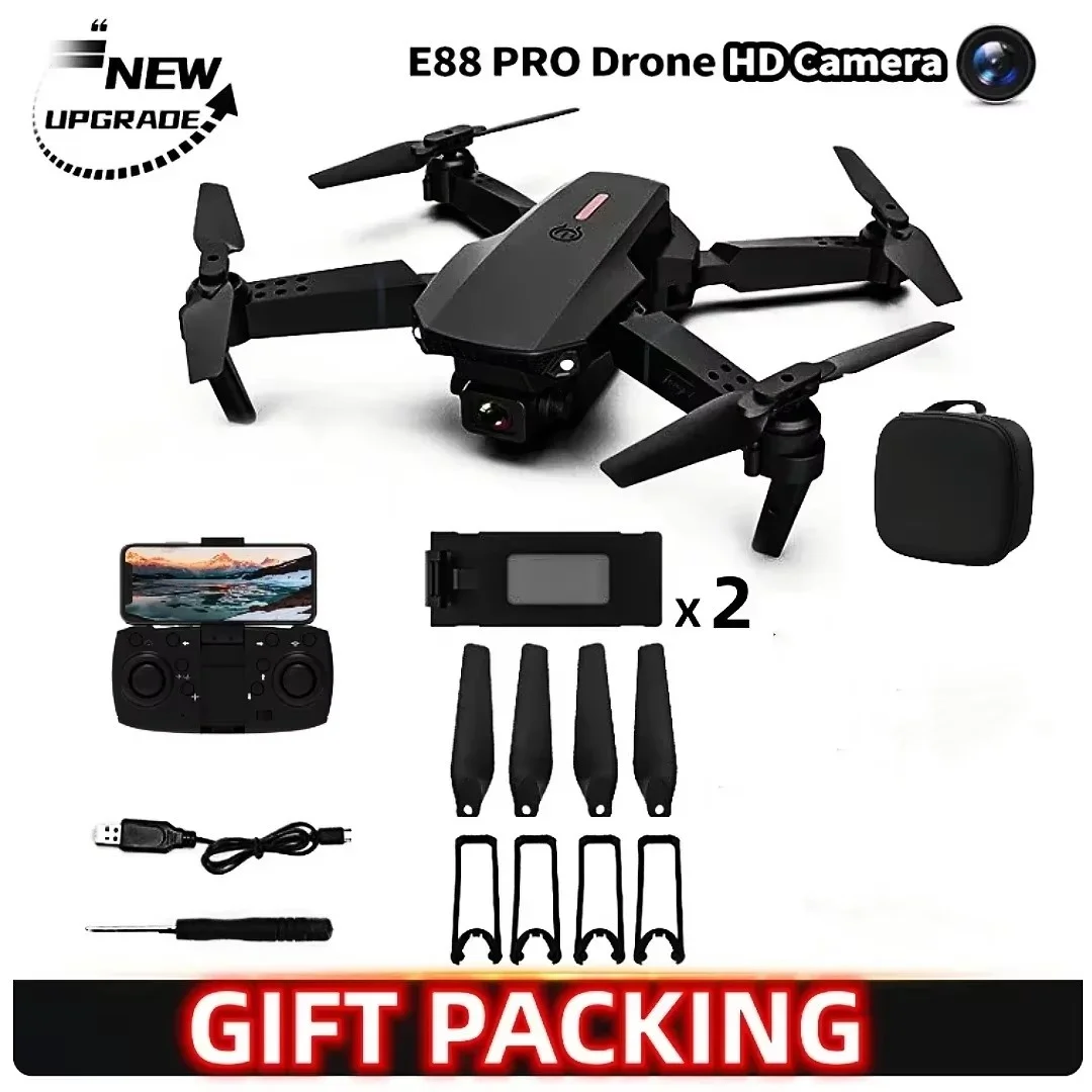 Drone E88 4k Wide-angle HD Camera 1 Battery Kid Gift Toy drone quadcopter