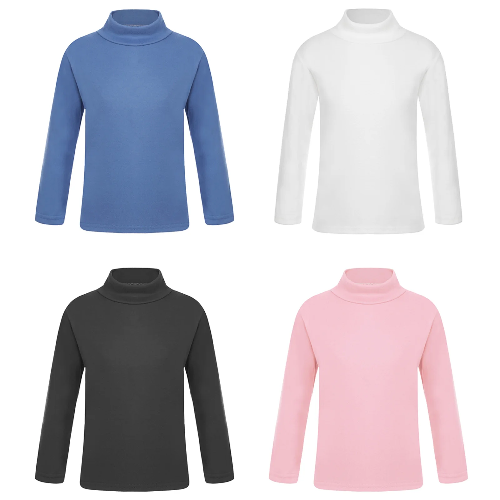  Womens Thermal Long Sleeve Tops, Mock Turtle & Crew