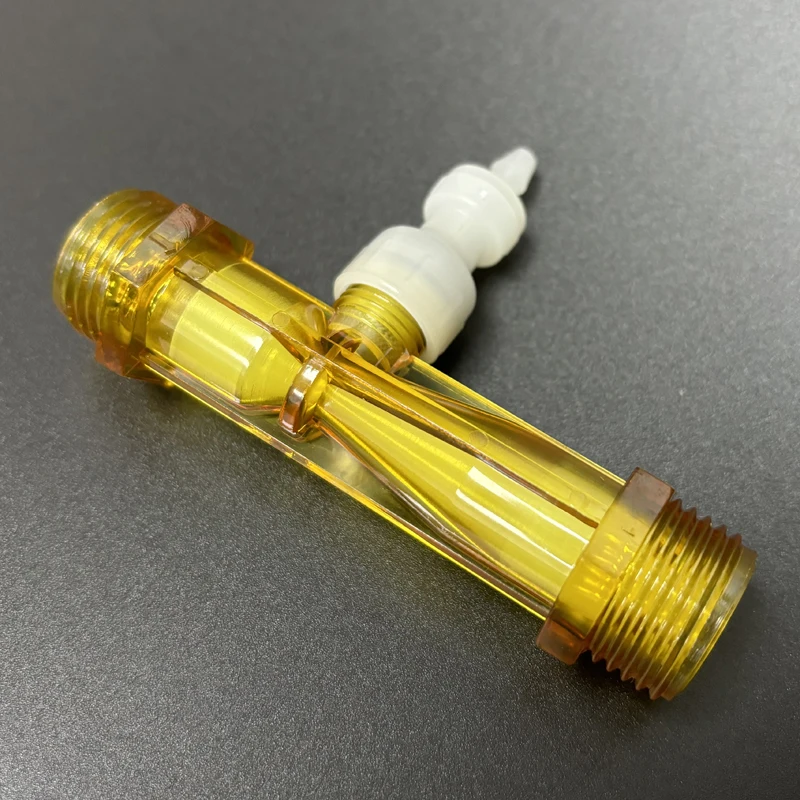 1/2" Ozone water mixer PVDF venturi Water treatment injector with valve Ozone proof PVDF material Mixing Gas Liquid for Spa