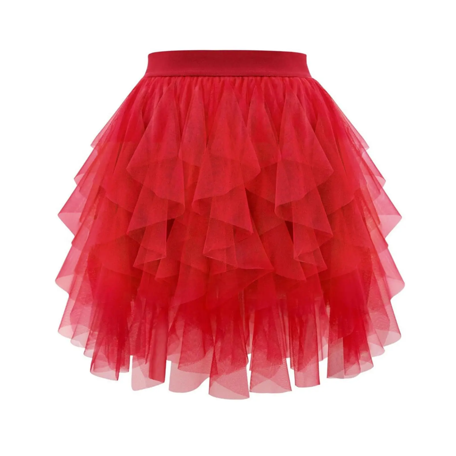 Women's Tulle Tutu Skirt Fashion Solid Color High Waist Mesh Skirt A-line Puff Skirt Cute Cake Skirt Cute Ballet Ball Half Skirt 5