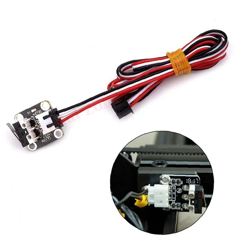 3Pcs Eindschakelaar Endstop, 3D Printer Mechanische Module Met 3 Pins 1M Kabel Compatibel Met Creality Ender 3/5/Pro/v2 CR10