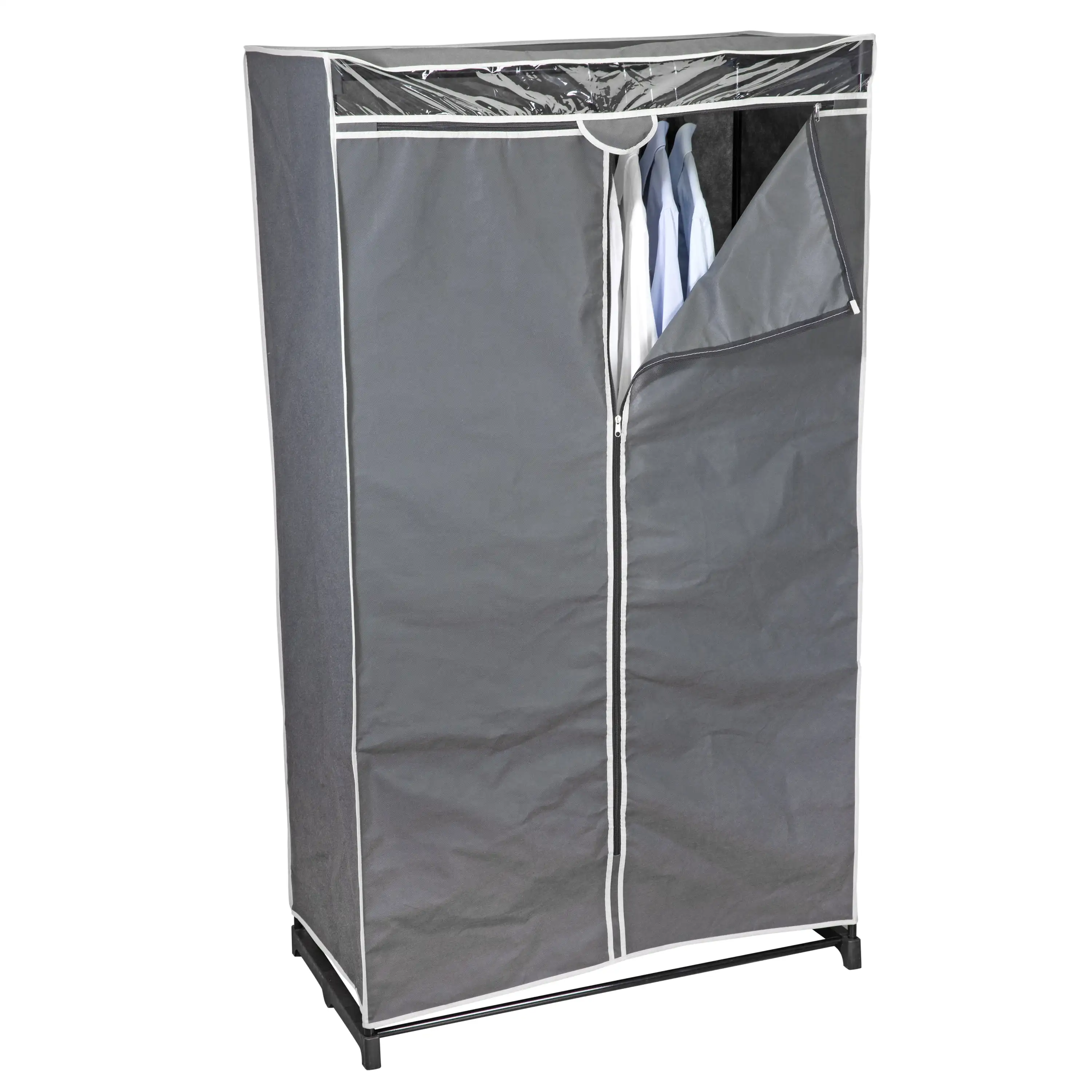 

Simplify 36" Wide Portable Storage Closet in Grey, 63" x 36" x 19"