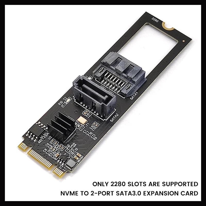 

Плата расширения M.2 KEY-M NVME PCI-E к Sata3.0 6 Гбит/с, адаптер, карта без привода JMB582 поддерживает только 2280 слотов