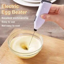 Electric Whisk Mixer Household Handheld Mini Egg Beater Kitchen Blender Coffee Milk Tea Beat Up Cream Stirring