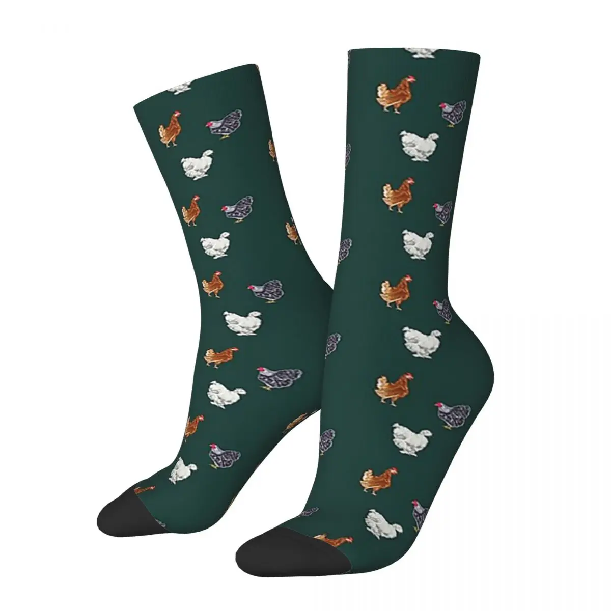 

Look At All Those Chickens Socks Harajuku Sweat Absorbing Stockings All Season Long Socks Accessories for Unisex Gifts