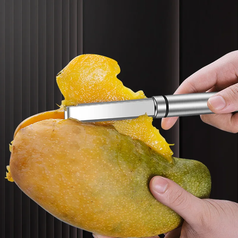 Fruit Knife Peeling Knife Kitchen Gadget Multifunctional Meat Remover Stainless Steel Mango Quick Corer Pineapple Corer Cooking
