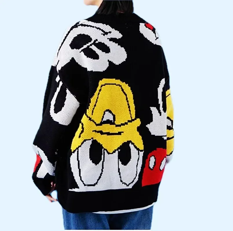 Mickey Donald Duck women's new simple and versatile Korean style
