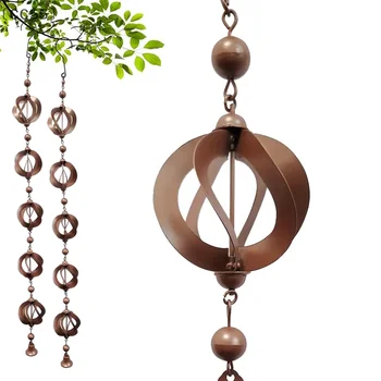 Decorative Iron Rain Gutter Chain 1