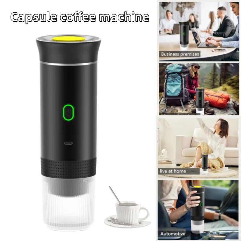 Multifunctional electric espresso machine portable coffee machine capsule coffee small wireless heating automatic coffee machine