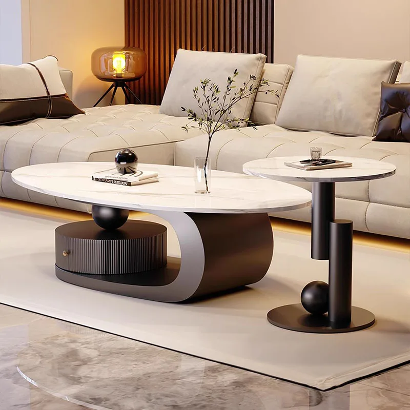 

Apartamento Italian Coffee Table Nordic Simple Aesthetic Irregular Side Table Sofa Tray Regale Arredamento Bedroom Furniture