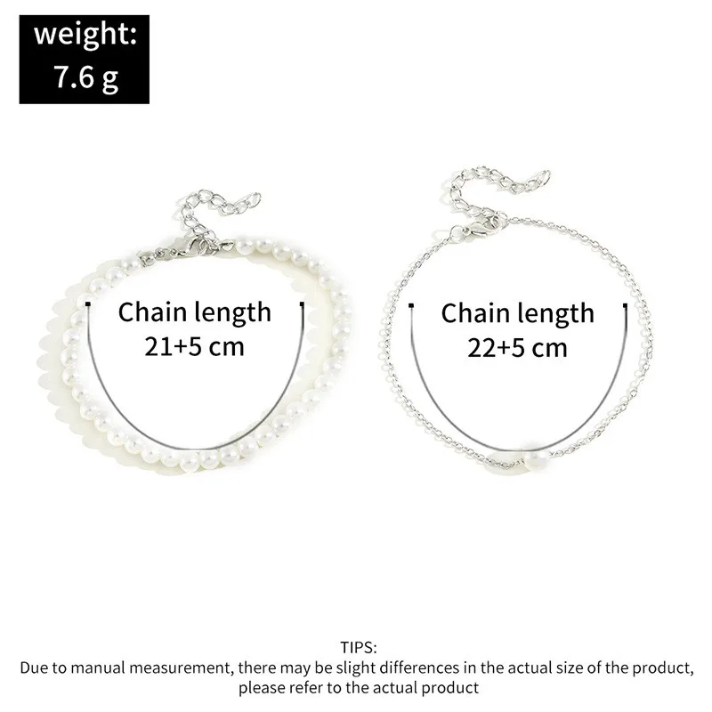 Fashion Accessories Fashion Pearl Anklet Women Ankle Bracelet Beach Imitation Pearl Barefoot Sandal Anklet Chain Foot Jewelry