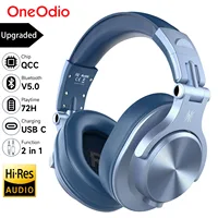 Oneodio A70 Wireless Bluetooth 5.2 Headphones 72Hrs Over Ear Hi-Res Audio 3.5mm/6.35mm Wired Studio DJ Headset With Microphone