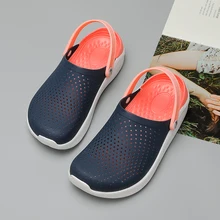  Brand 2022 New Men Sandals Mens Hole Shoes Women Sandals Clogs For Men EVA Unisex Garden Shoes Gray Adulto Cholas Hombre 