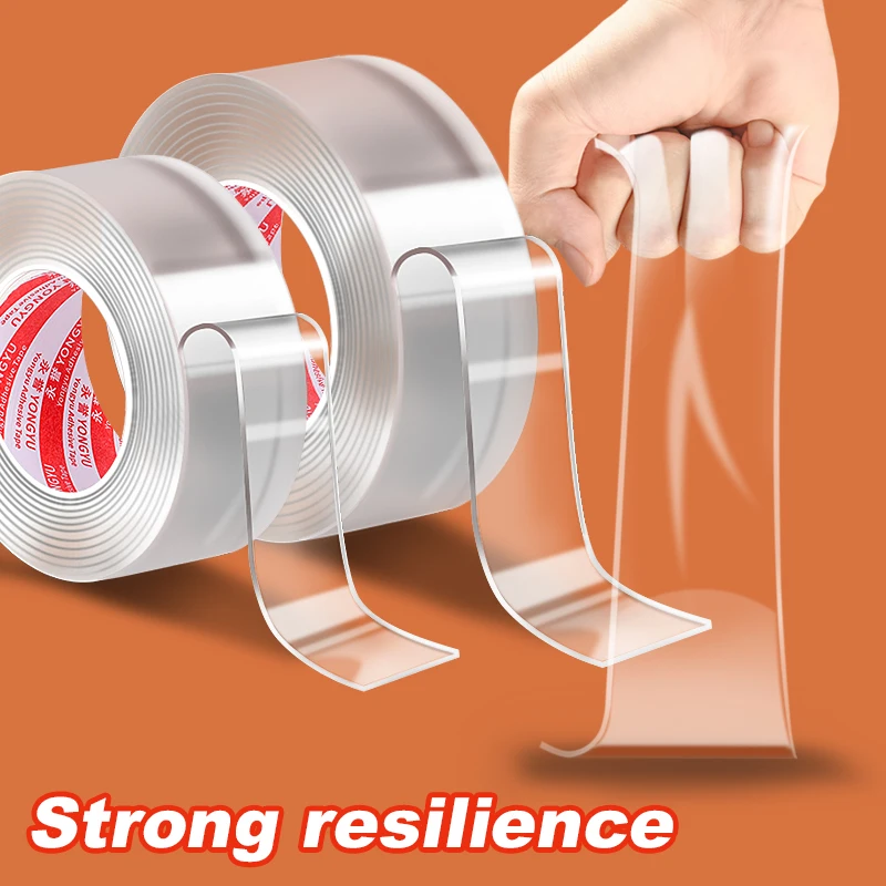 Single Sided Nano Tape 10 Meters Strong Adhesive Pure Transparent Product Assembly Car Interior Decoration Fixed Wall Mirror 5