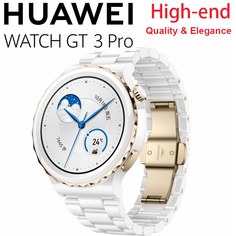 2022 Smartwatch Huawei Gt 3 Pro Bluetooth Phone Sports Health Coach Dive Heart Rate Sleep Music Outdoor Titanium - Smart Watches - AliExpress