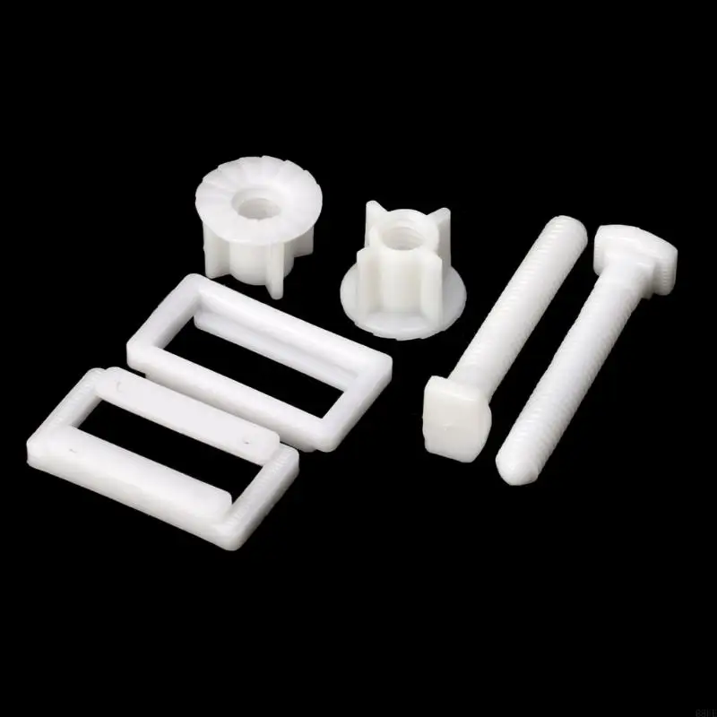 68UE 1 Pair Toilet Lid Screws Toilet Plastic Screws Universal Rubber Expansion Cover for Parts