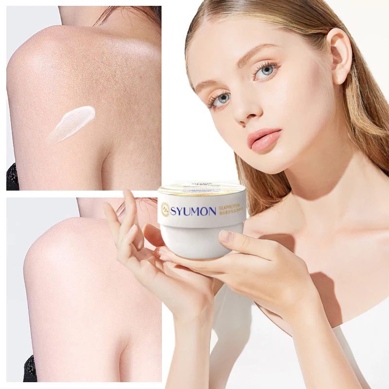 

220g Silk Protein Whitening Body Cream Moisturizing Nourishing Firming Skin Lightening Smoothing Hydration Repair Skin Care