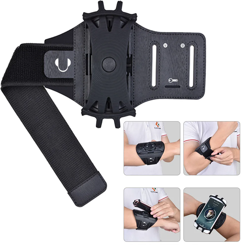Wristband Phone Holder 360 Rotation Sports Arm Band Adjustable Smartphone Gym Running Armband Universal Sports Wristband, Alina Gadgets