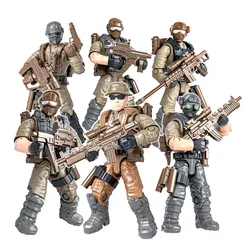 WW2 Military Soldiers Special Force Building Blocks Army Figures Set for Children (No original box)