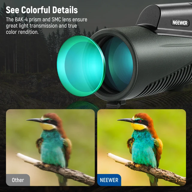 Monoculars For Adults 12x50 HD Monocular Telescope Perfect For