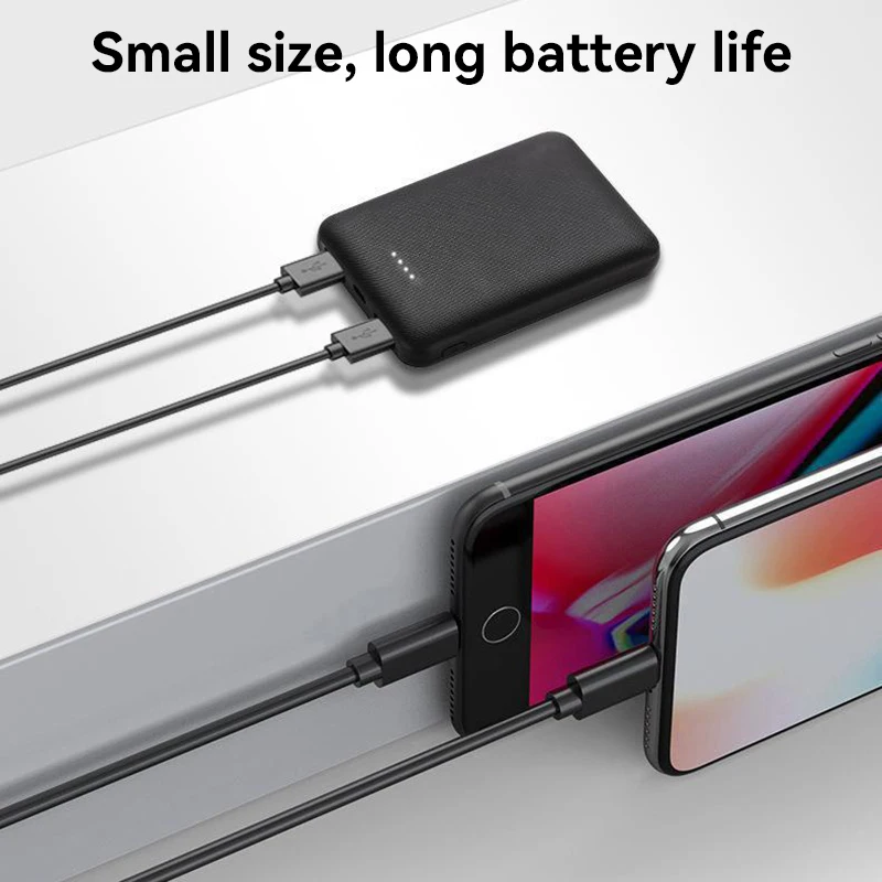 10000mAh Power Bank Fast Charging Portable External Battery Ultra-Thin USB Charg
