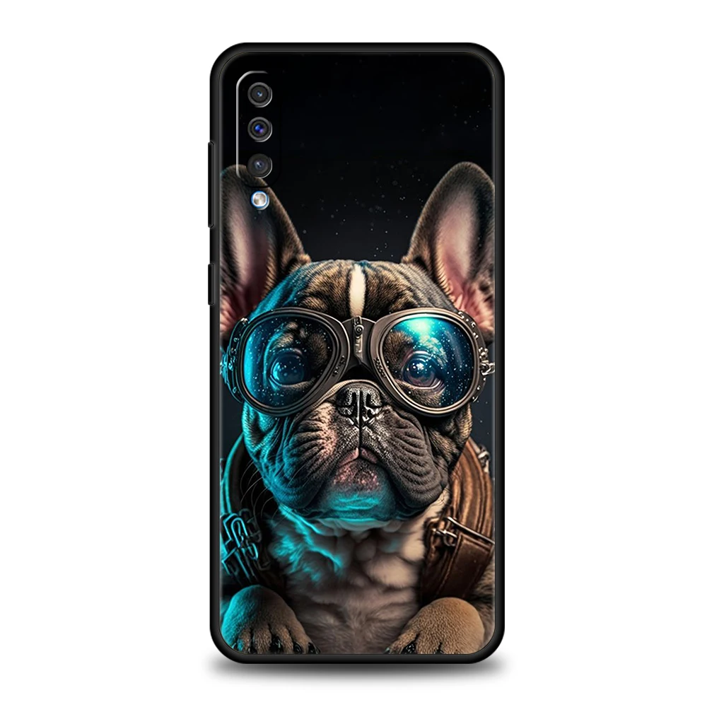 Niedliche Cartoon Hund Mops Französisch Bulldogge Handy hülle für Samsung Galaxy A24 A13 A53 A73 A33 A22 A12 5G A02 A70 A50 A10 A20 A30 Abdeckung – Detail 6