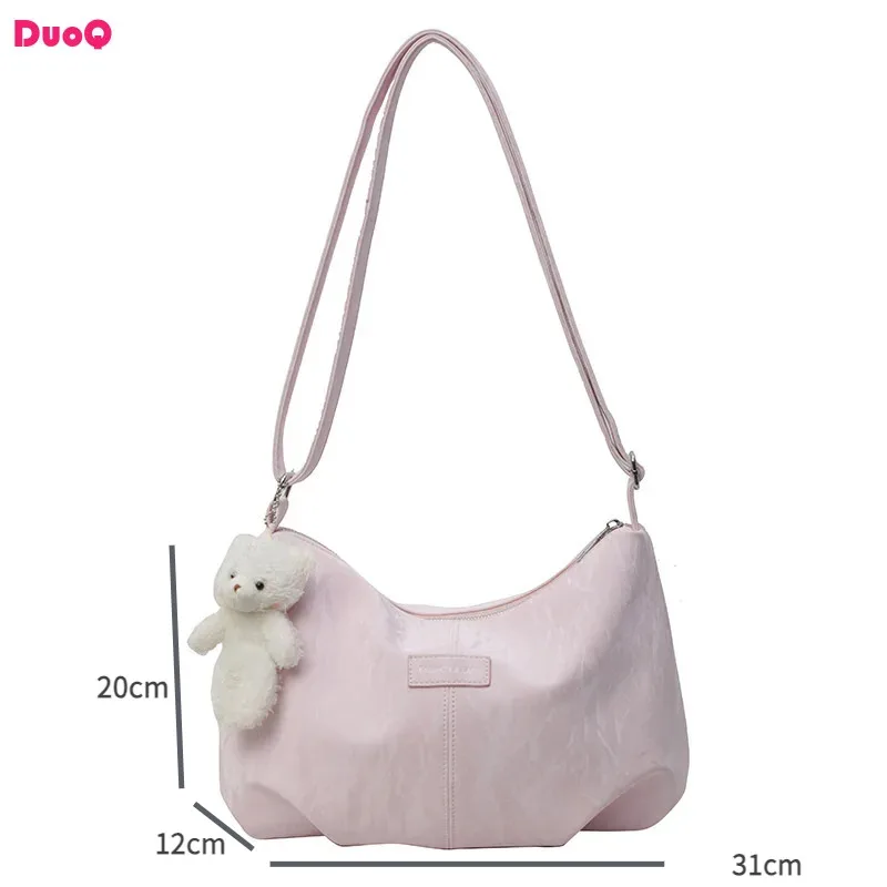 

2024 New Student Leisure Tote Bag Trendy and Versatile Commuting Large Capacity Women's One Shoulder Crossbody Bag Multicolour
