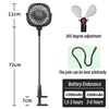 Portable Desktop Clip Fan with Flexibly Adjustable Bracket USB Electric Home Office Cooling Ventilator Quiet 3 Speed Strong Wind 4