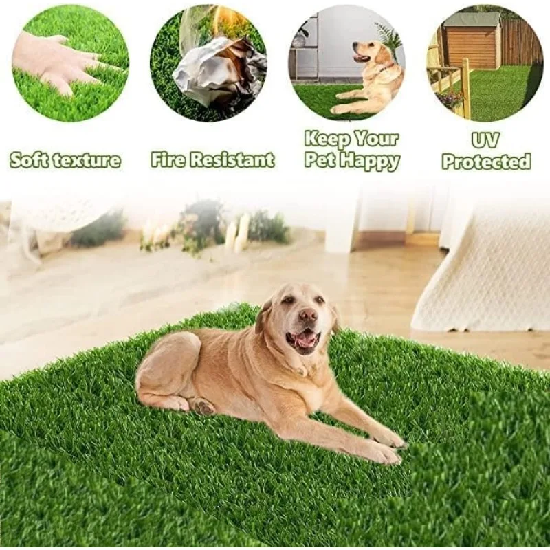 Dog Grass Pad dog training pad Fake Grass for Dogs Artificial Pee Pad for Puppies Potty Training Indoor Outdoor Premium Washable Dog